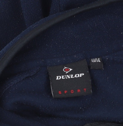 Dunlop Blue Fleece 1/4 Zip Sweatshirt for Boys 13-14 Years
