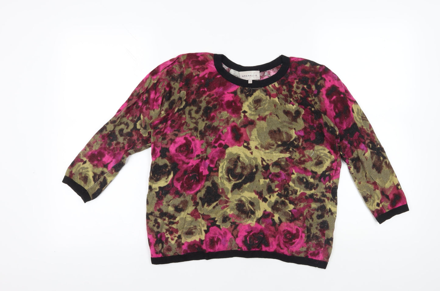 Womens UK Size L Amaryllis Multicoloured Cardigan Jumper