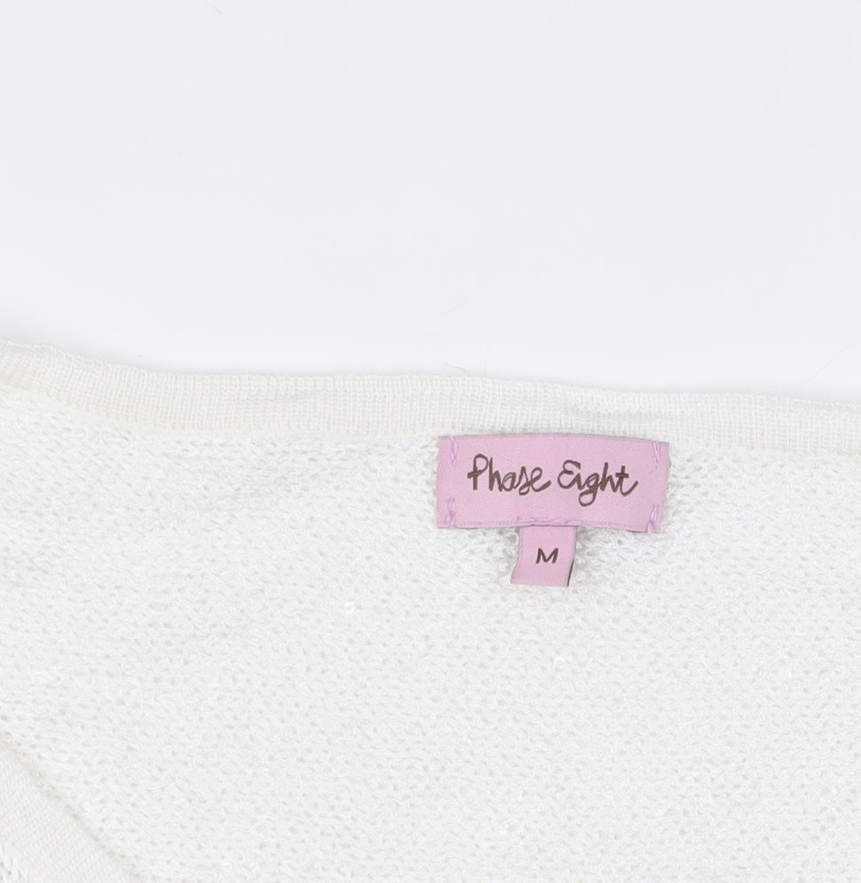 Womens UK Size M Phase Eight Ivory Pullover Jumper