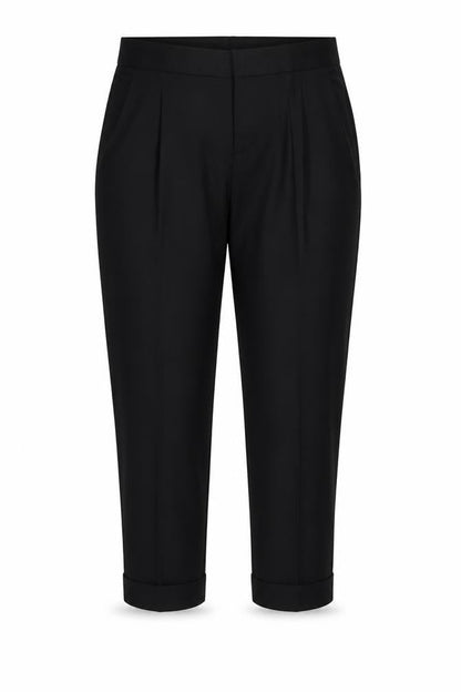Womens UK Size 8 Gap Regular Fit Cropped Black Trousers