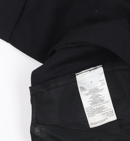 Womens UK Size 8 Gap Regular Fit Cropped Black Trousers