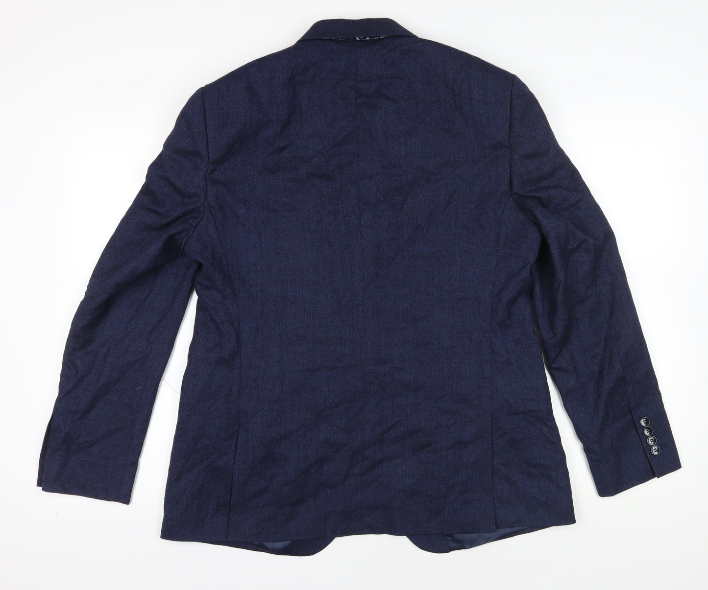 Mens UK Size 44 Moss London Regular Blue Suit Jacket