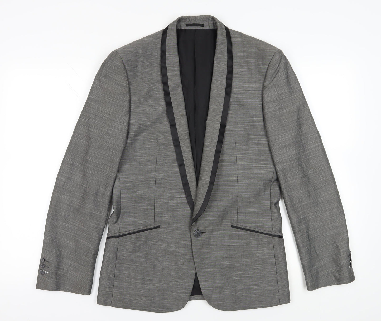 Mens UK Size 38 Goodsouls Regular Grey Suit Jacket