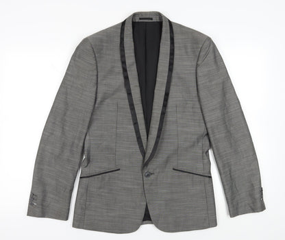 Mens UK Size 38 Goodsouls Regular Grey Suit Jacket