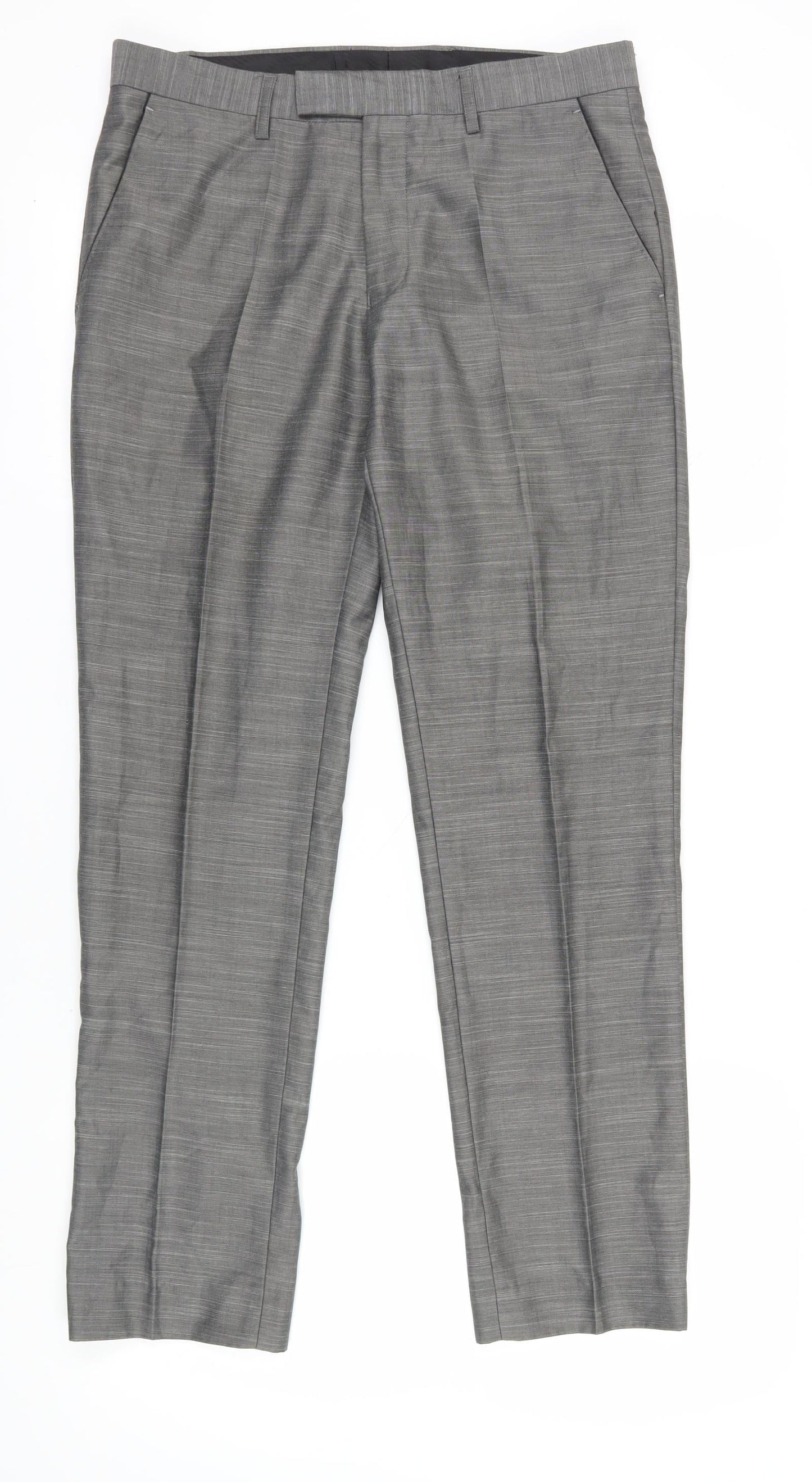 Goodsouls Grey Classic Dress Trousers UK 32R
