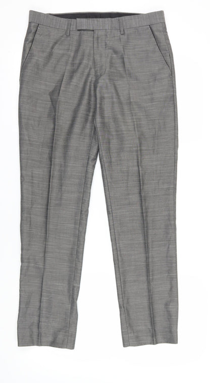 Goodsouls Grey Classic Dress Trousers UK 32R