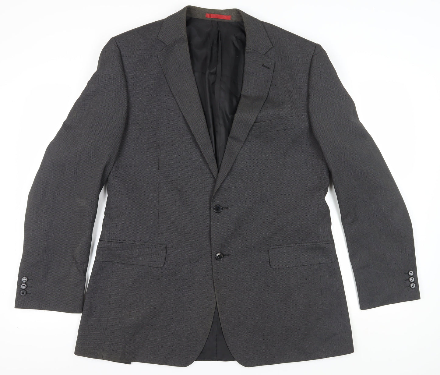 Mens UK Size 44 Burton Regular Black Suit Jacket