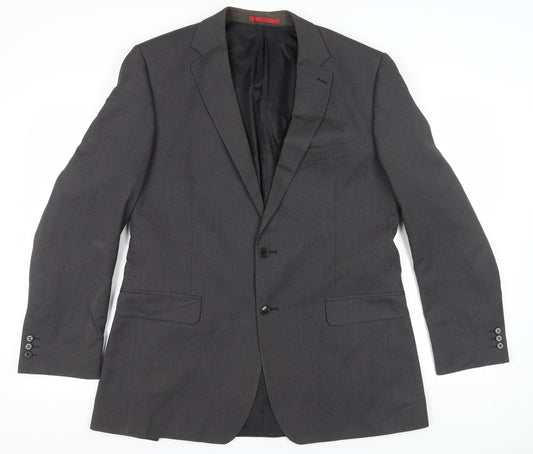Mens UK Size 44 Burton Regular Black Suit Jacket