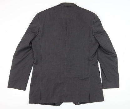 Mens UK Size 44 Burton Regular Black Suit Jacket