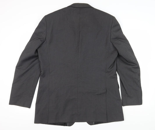 Mens UK Size 44 Burton Regular Black Suit Jacket