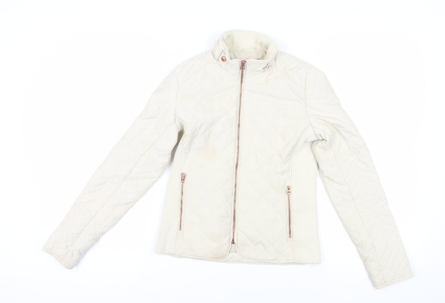 Diverse Beige Quilted Jacket S - Warm Softshell Casual