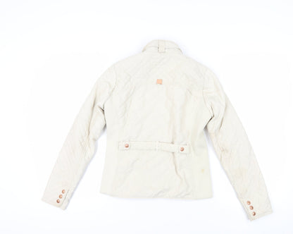Diverse Beige Quilted Jacket S - Warm Softshell Casual