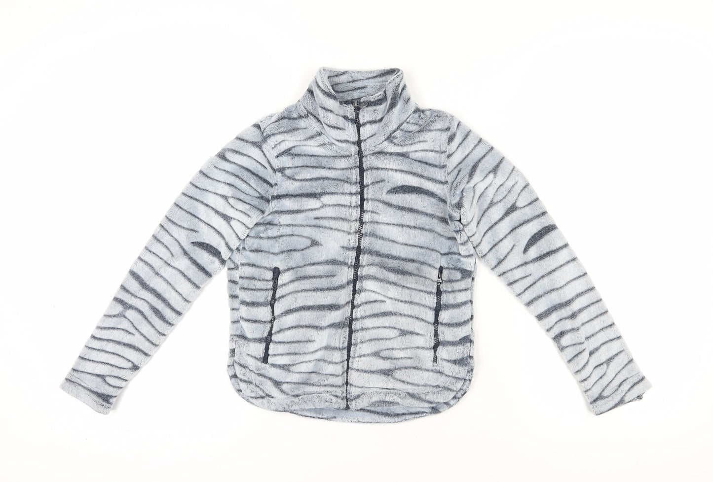 Regatta Girls Grey Animal Print Jacket, Size 11