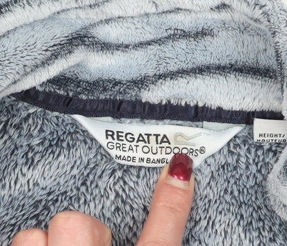 Regatta Girls Grey Animal Print Jacket, Size 11