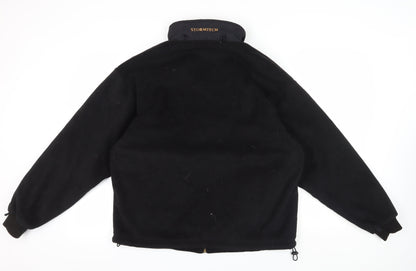 Mens UK Size L Stormtech Black Windbreaker Coat