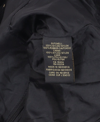 Mens UK Size L Stormtech Black Windbreaker Coat