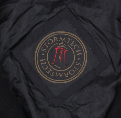 Mens UK Size L Stormtech Black Windbreaker Coat