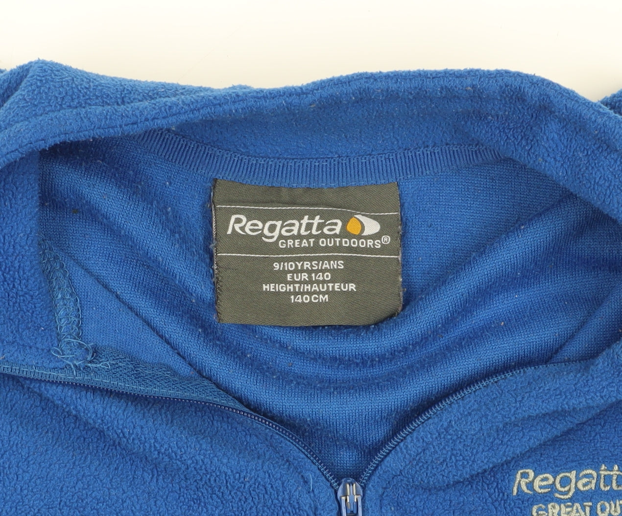 Regatta Blue Fleece Sweatshirt, Boys 9-10 Years, Outdoor Essential