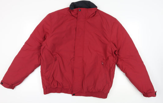Mens UK Size XL Joseph Turner Red Bomber Jacket