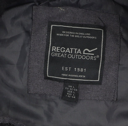 Mens UK Size L Regatta Black Puffer Jacket