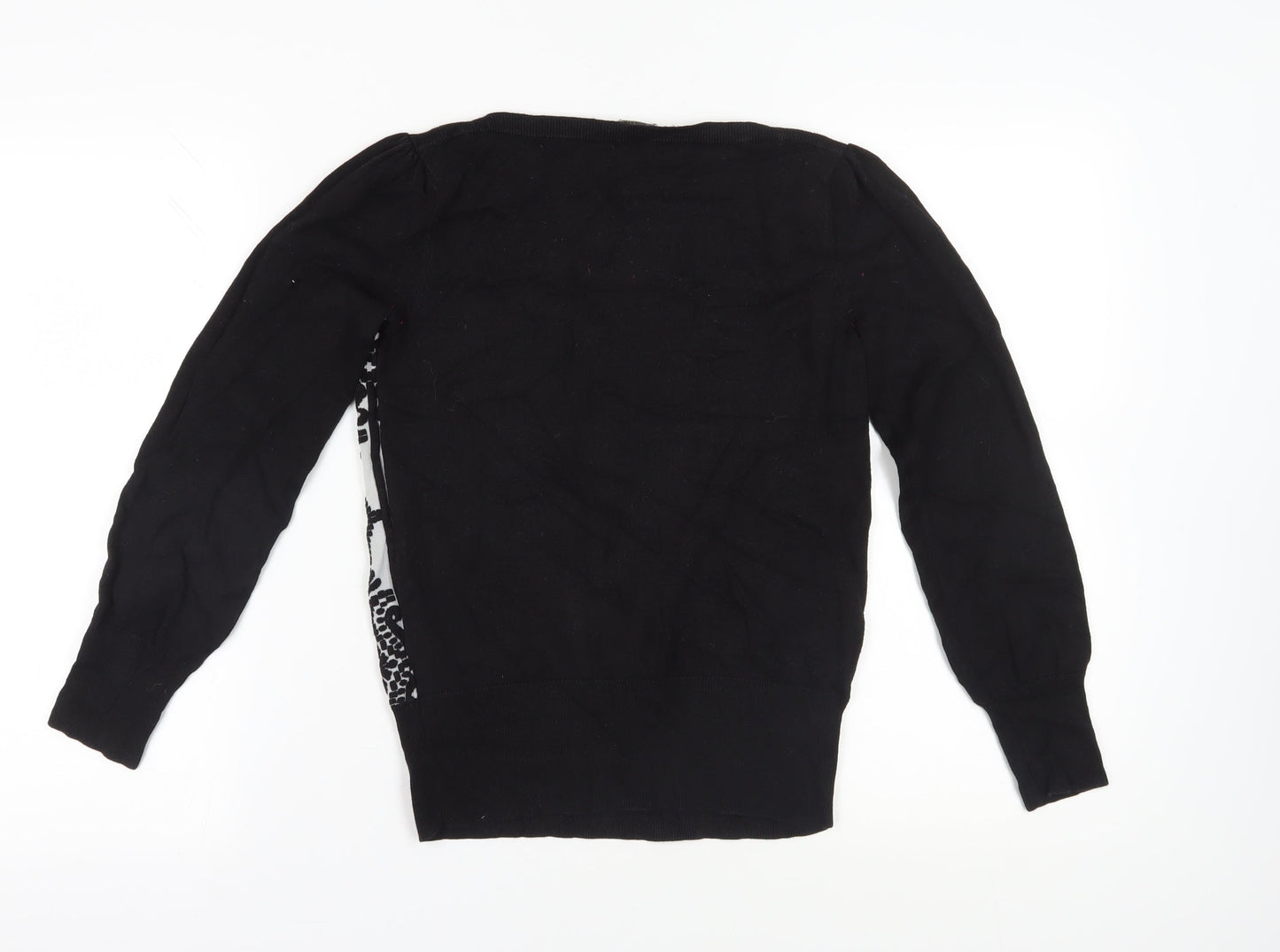 Womens UK Size M Oasis Black Pullover Jumper