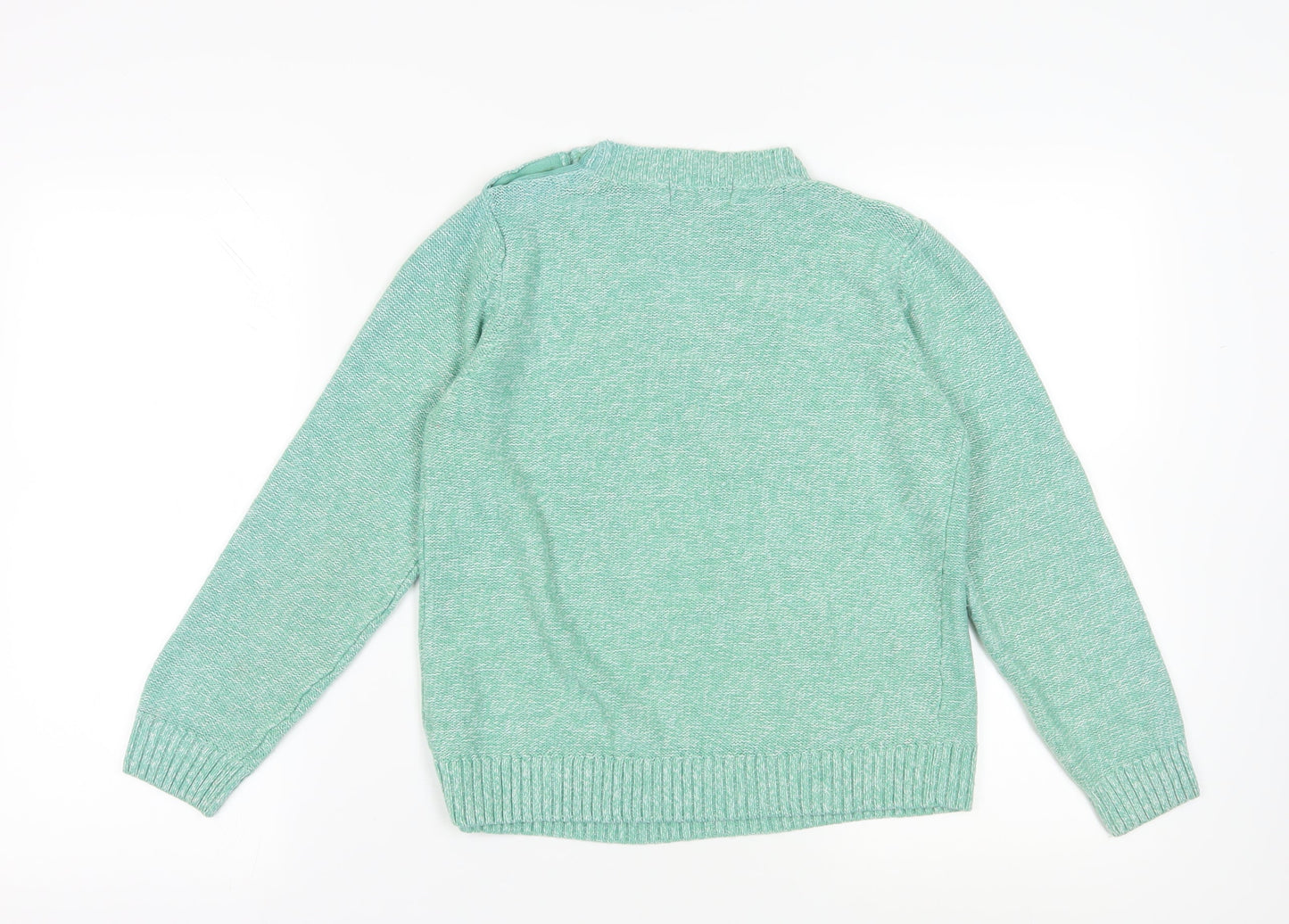 Honor Millburn Green Cable-Knit Pullover Jumper Size S