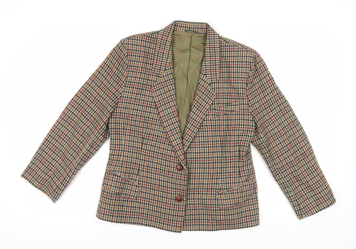 St Michael Multicoloured Wool Blazer, Size 12