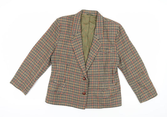 St Michael Multicoloured Wool Blazer, Size 12