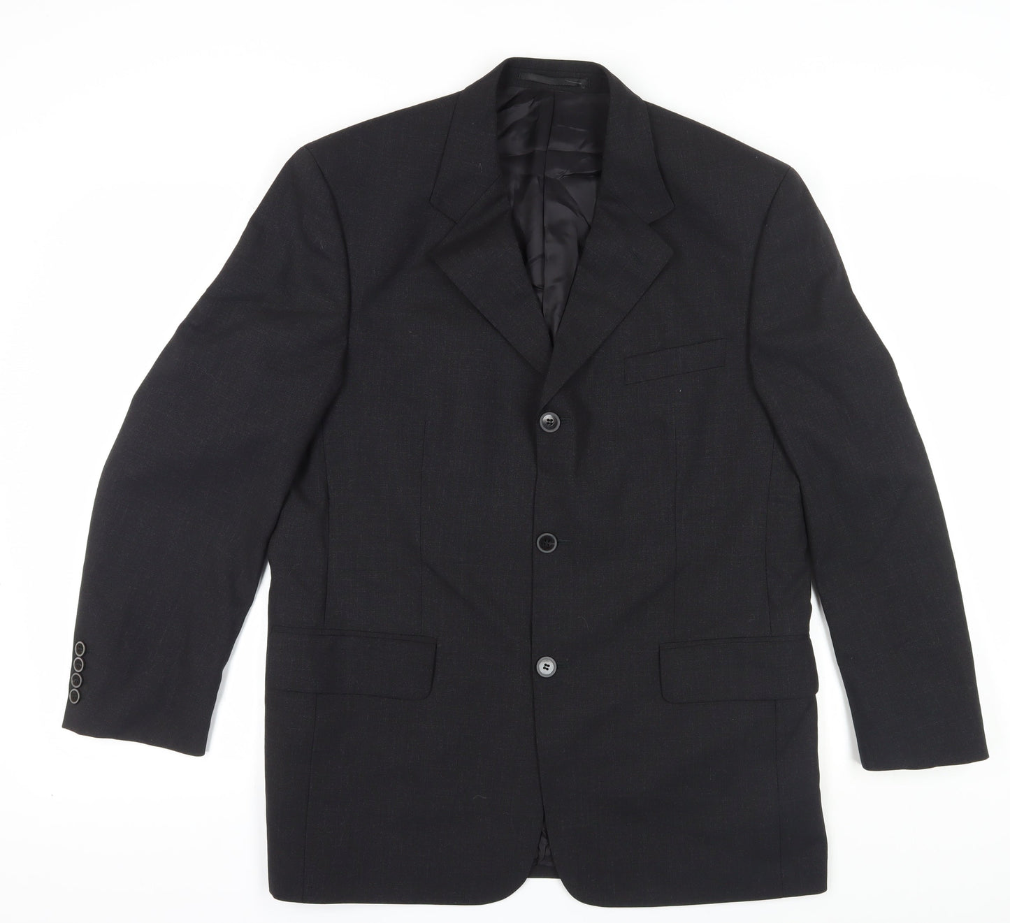 Mens UK Size 40 Pierre Cardin Regular Black Suit Jacket