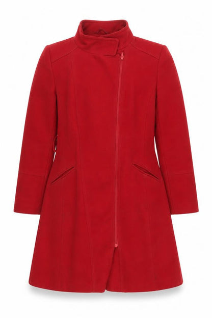 Womens UK Size 14 Debenhams Red Overcoat