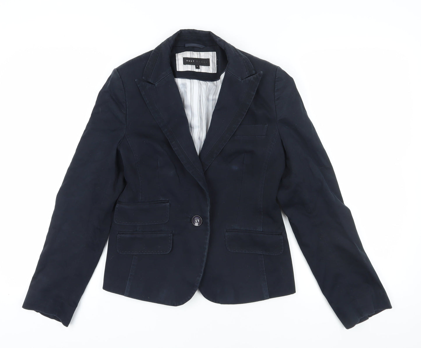 Next Women's Blue Suit Jacket - Size 12, Elegant Business Blazer