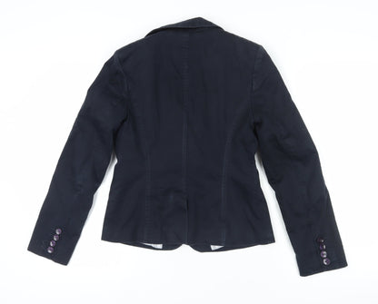 Next Women's Blue Suit Jacket - Size 12, Elegant Business Blazer