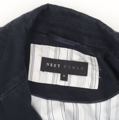 Next Women's Blue Suit Jacket - Size 12, Elegant Business Blazer