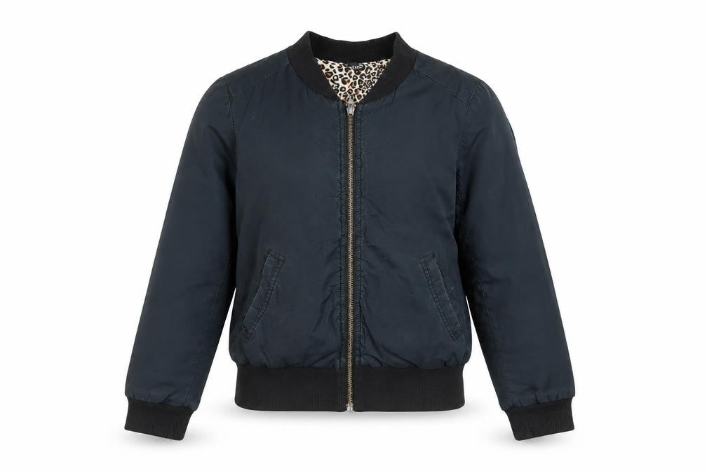 Womens UK Size 6 H&M Black Bomber Jacket