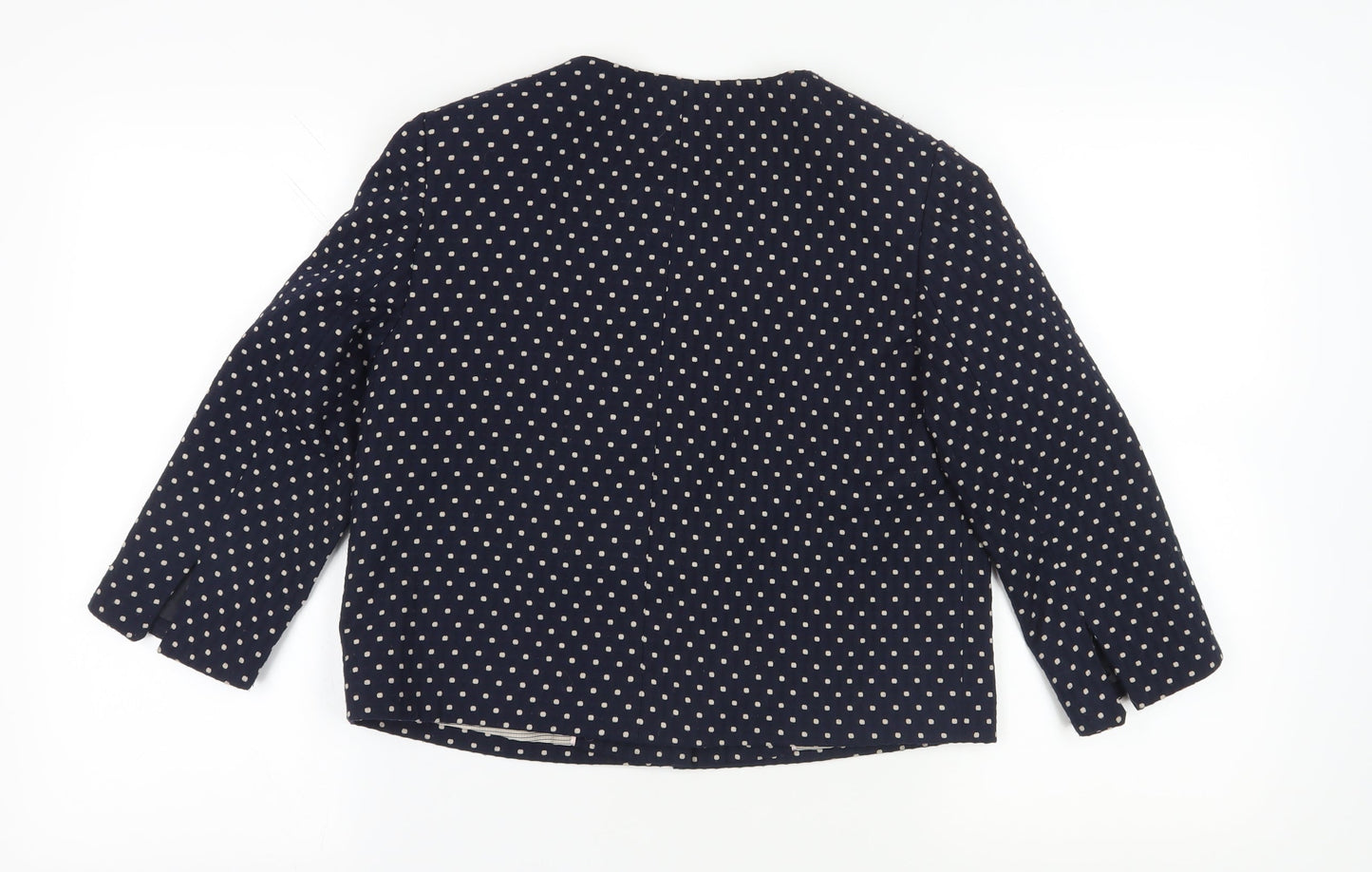 Marks & Spencer Polka Dot Suit Jacket, Size 12, Black