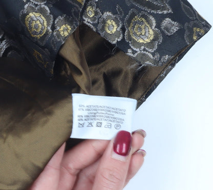 Topshop Women's Multicoloured Floral Waistcoat Size 14