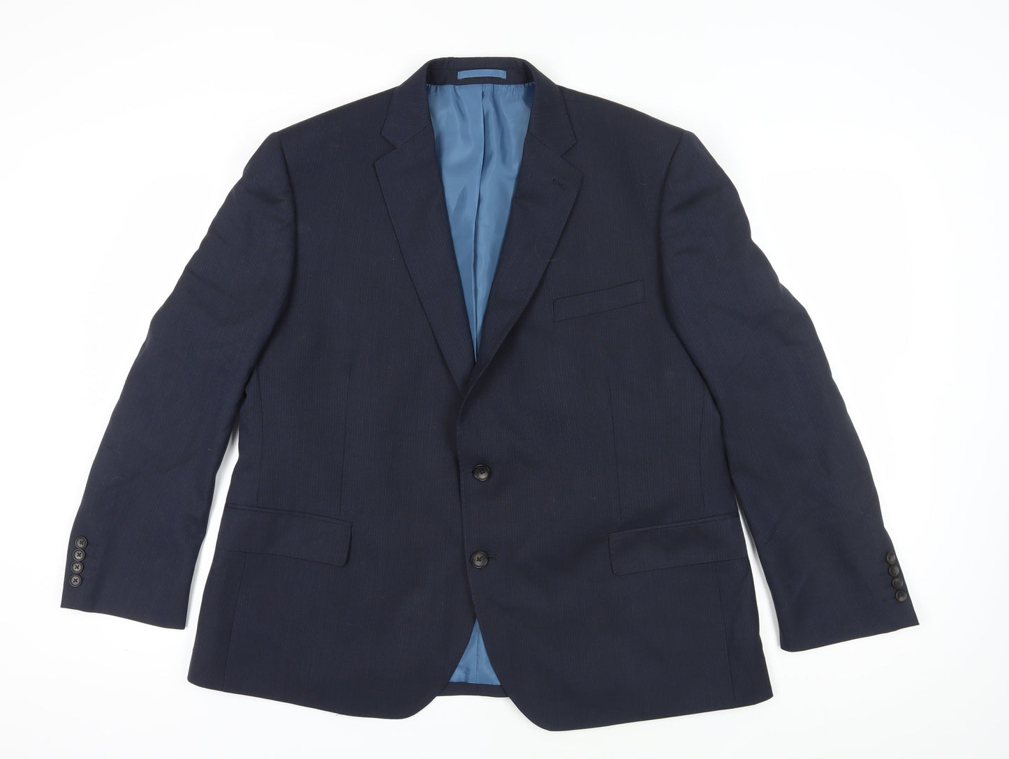 Mens UK Size 48 Marks and Spencer Regular Blue Suit Jacket