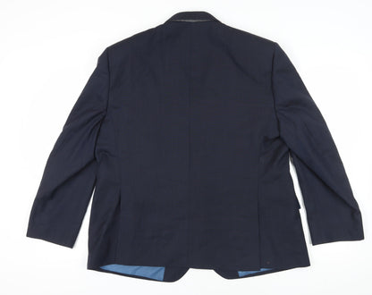Mens UK Size 48 Marks and Spencer Regular Blue Suit Jacket