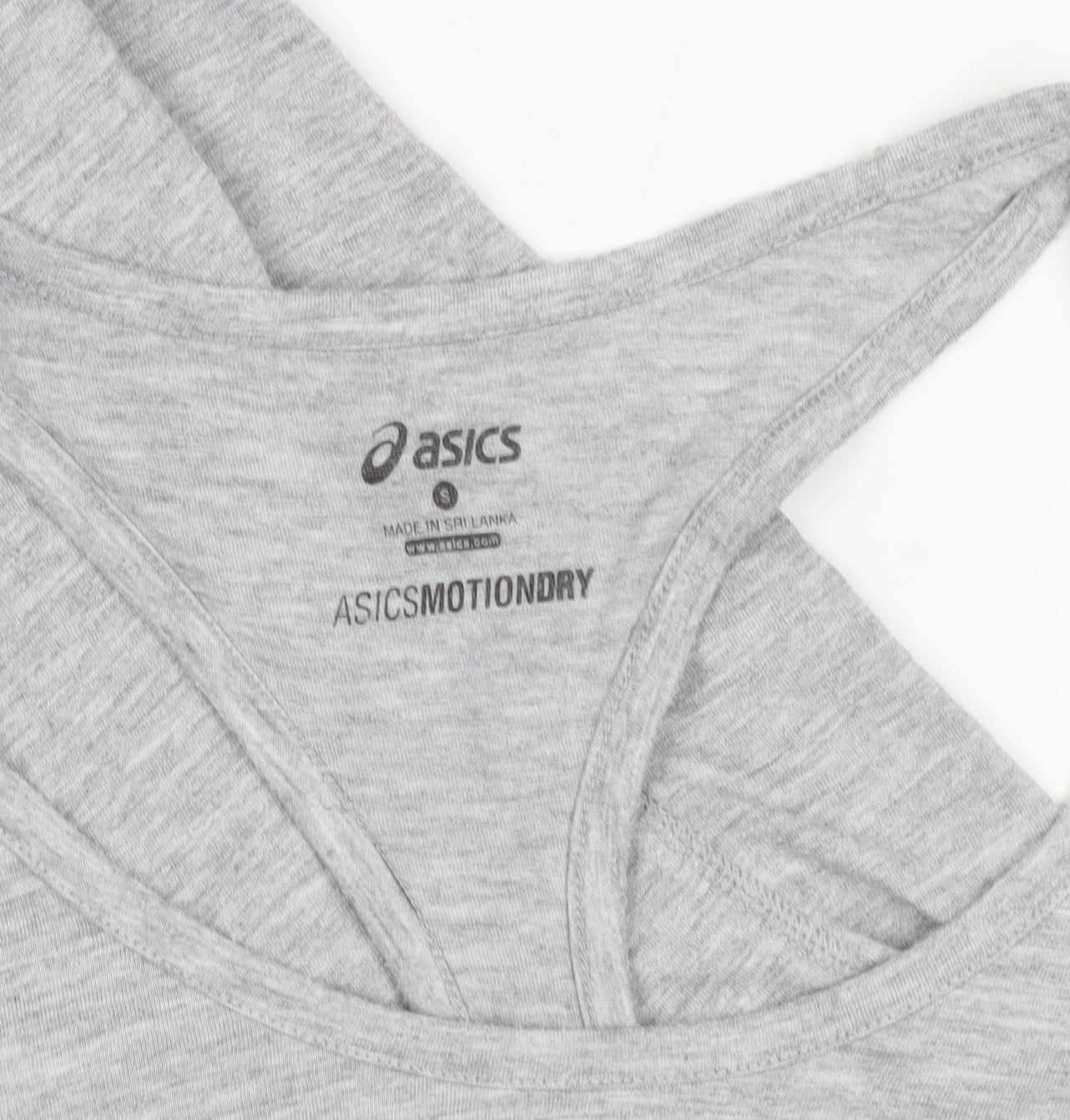ASICS Women's Grey Racerback Athletic Tank Top Small