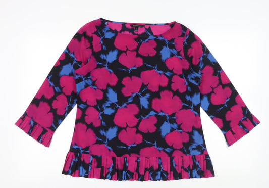 Banana Republic Floral Tunic Blouse Medium Multicolour