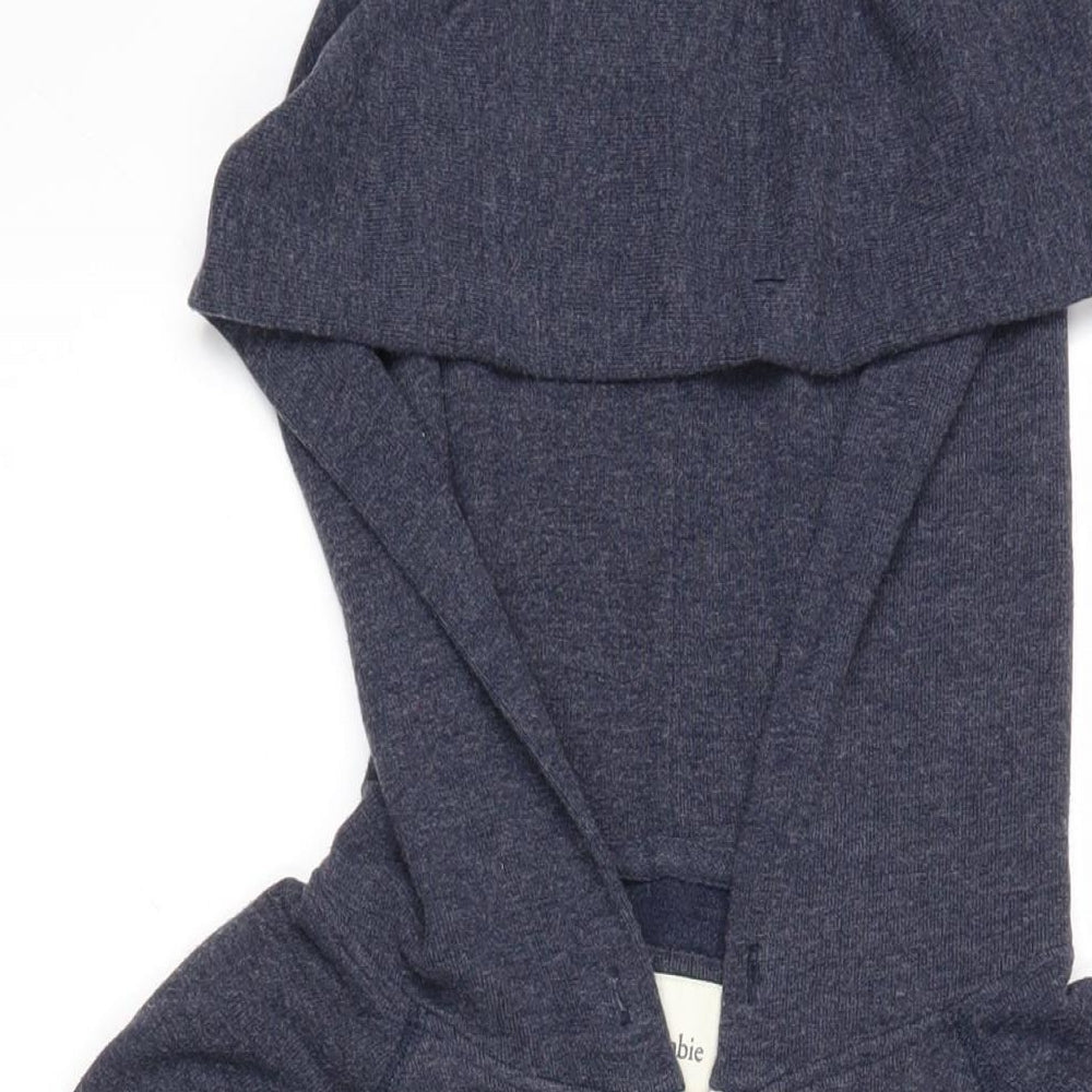 Abercombie&Fitch Womens Blue Polyester Full Zip Hoodie Size L Zip