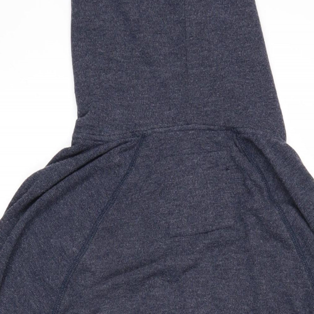 Abercombie&Fitch Womens Blue Polyester Full Zip Hoodie Size L Zip