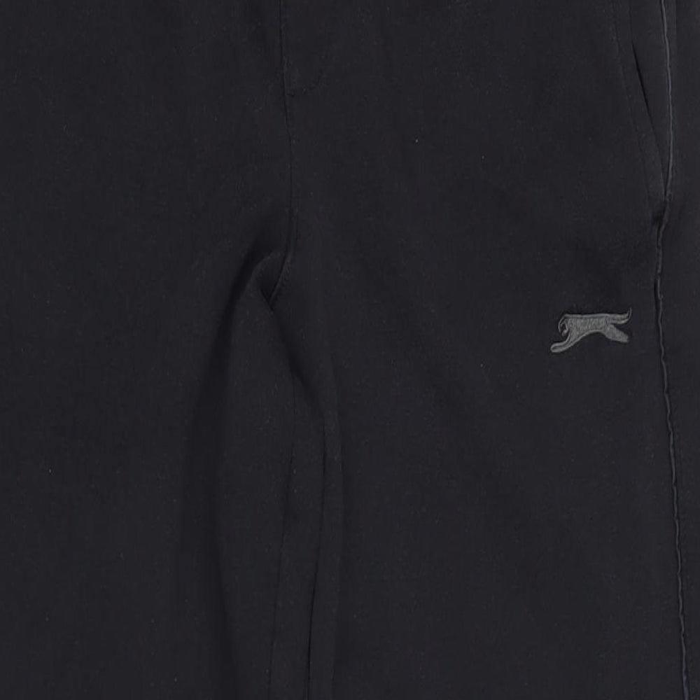 Womens UK Size L Slazenger Regular Fit Jogger Black Trousers