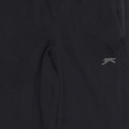 Womens UK Size L Slazenger Regular Fit Jogger Black Trousers