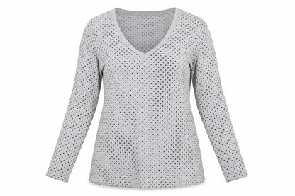 Womens UK Size 10 Louche Grey Basic T-Shirt