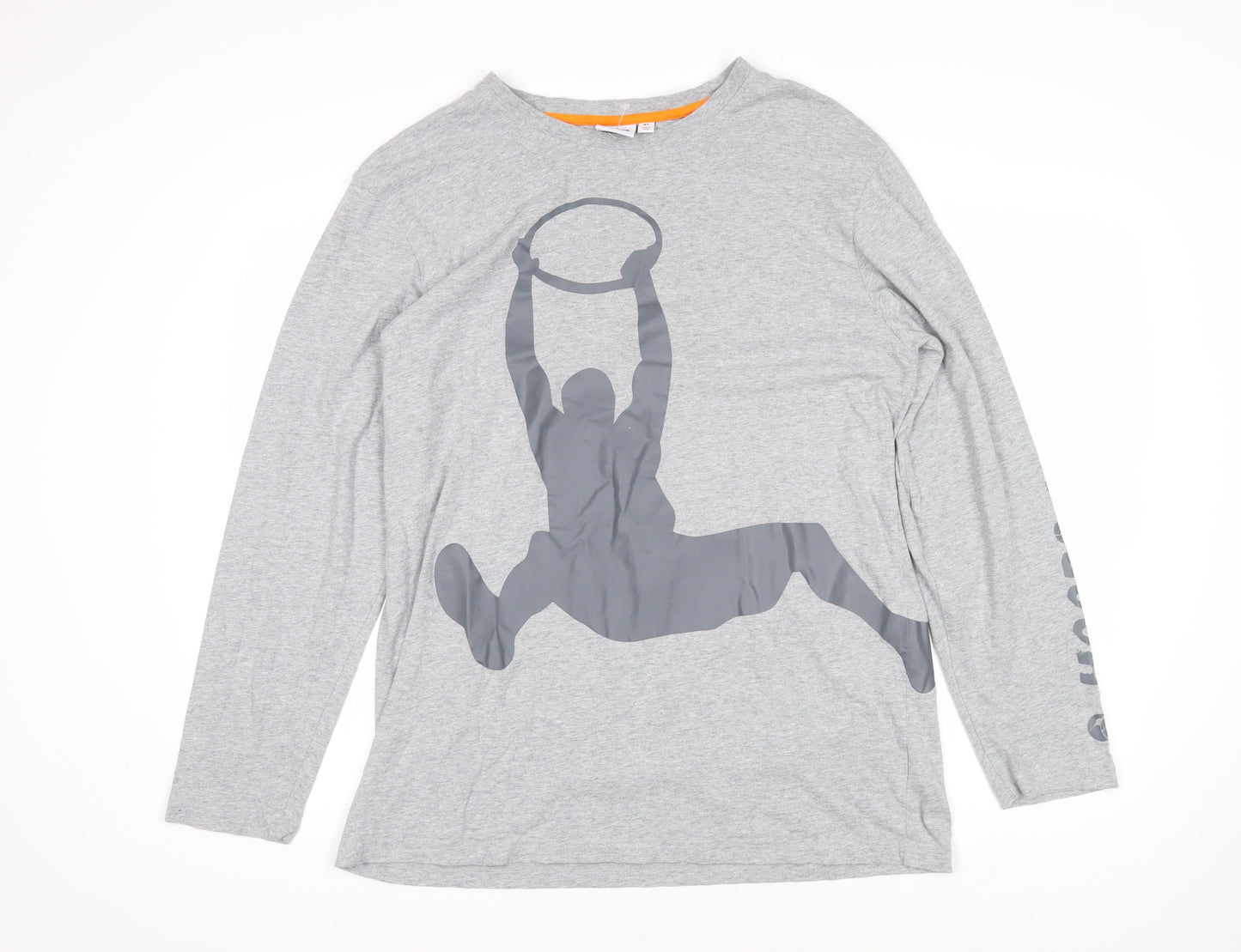 Sports Traider Mens Grey Cotton Pullover Sweatshirt Size XL - Hoops Aid