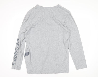 Sports Traider Mens Grey Cotton Pullover Sweatshirt Size XL - Hoops Aid