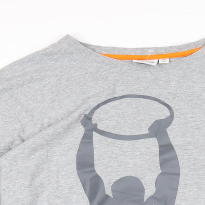 Sports Traider Mens Grey Cotton Pullover Sweatshirt Size XL - Hoops Aid