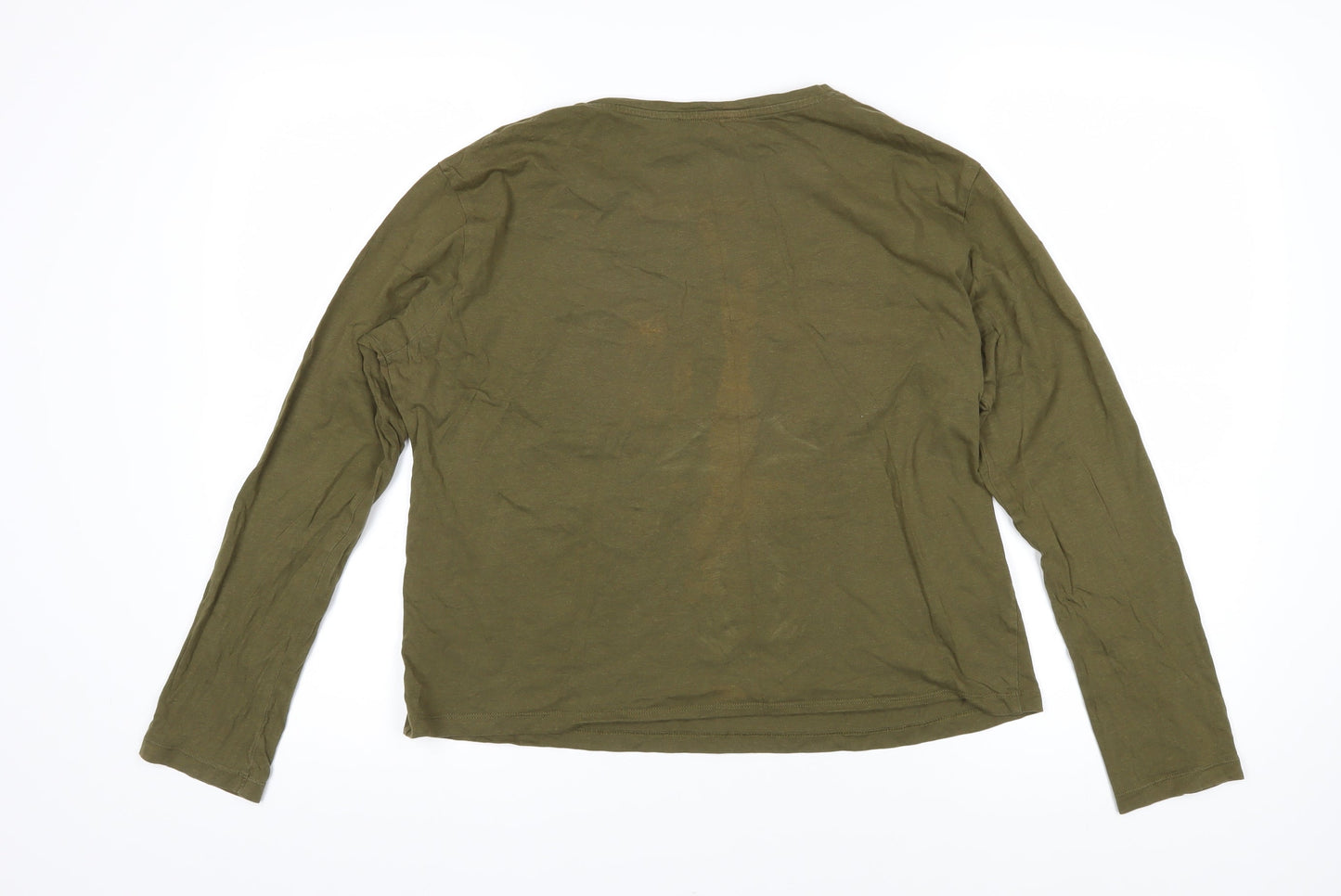 Womens UK Size XL MNG Green Basic T-Shirt