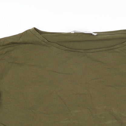 Womens UK Size XL MNG Green Basic T-Shirt